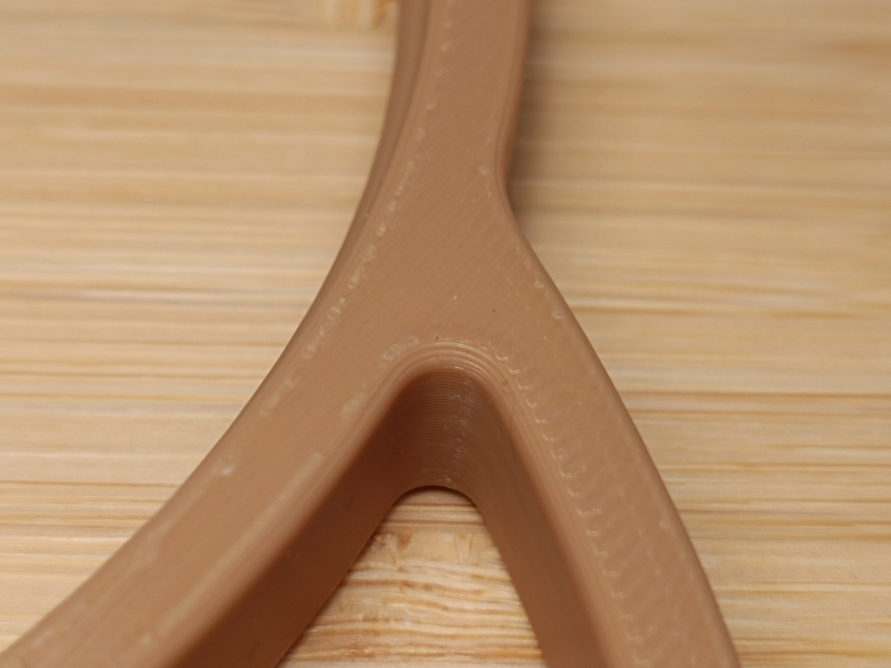 Smooth rounded edges of the 3D printed hoop